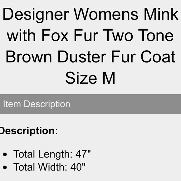 🔥🔥LAST CHANCE SALE🔥🔥FULL🔥🔥TUXEDO MINK🔥FOX TRIM🔥🔥 - Picture 9 of 11